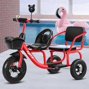 ALWAYSME Twins Kids Tricycle Trike For 1-7 Years Old