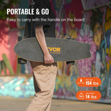 Load image into Gallery viewer, VEVOR Electric Skateboard with Remote 13.7 Mph Top Speed &amp; 7.5 Miles Max Range Skateboard Longboard, Easy Carry Handle Design
