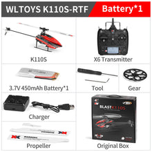 Load image into Gallery viewer, Wltoys XK K110 6CH 3D 6G System Remote Control Brushless RC Helicopter BNF without Transmitter  K100/K120/K123 /K124
