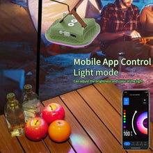 Load image into Gallery viewer, MOSLIGHTING Tuya RGB Camping Lantern Portable Flashlight Rechargeable Outdoor Lamp Party Bluetooth Music Sync Atmosphere Light
