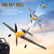 Load image into Gallery viewer, New P51 Mustang RC Plane 2.4G 4CH 6 Axis 410MM Wingspan Foam  Fighter One Key Aerobatic RTF Aircraft Glider Toys Gifts
