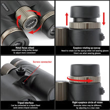 Load image into Gallery viewer, 12x42 Binoculars Professional ED Lens Telescope Powerful Long Range BAK4 Prism For Hunting Outdoor Camping  IPX7 Waterproof

