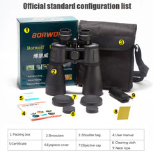 Load image into Gallery viewer, Borwolf 10-380X100  High Magnification Long Range Zoom 10-60 Times Hunting Telescope Binoculars  HD Professiona  Zoom
