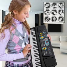 Load image into Gallery viewer, PYLE Digital Piano Kids Keyboard - Portable 61 Key Piano Keyboard, Learning Keyboard for Beginners w/ Drum Pad, Recording, Micro
