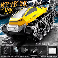 Load image into Gallery viewer, JJRC Q183 RC Amphibious Tank, 2.4G Tracked Armored Vehicle with 40m Remote Control Range, Waterproof Crawler for Adults
