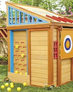 Real Wood Adventures  Outdoor Wood Game Playhouse