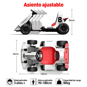 HONEYWHALE Go electric Kart for children with adjustable seat, remote Control mode, maximum speed 7 km/h, child electric car mounted with Led light and music, child electric scooter, free shipping