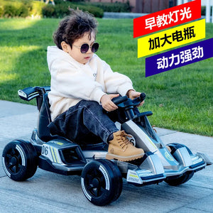 New Children's Electric Kart Four Wheel Drift Bike Male and Female Baby Bike Scooter