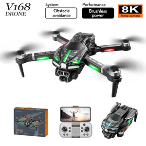 8K HD Three Camera Fly 20Min Quadcopter Obstacle Avoidance