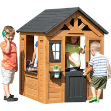 Load image into Gallery viewer, Sweetwater All Cedar Wooden Playhouse, Light Brown Home Garden Buildings
