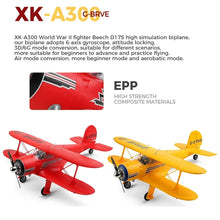 Load image into Gallery viewer, WLtoys XK A300 RC Plane Beech-D17S Double Wings
