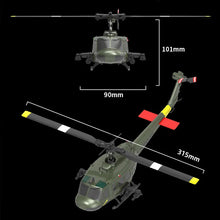 Load image into Gallery viewer, C032 Uh-1 Huey Simulation 3d Six Way Aileron Free Reverse Flying Stunt Helicopter Electric Remote-Controlled Aircraft Model Toy
