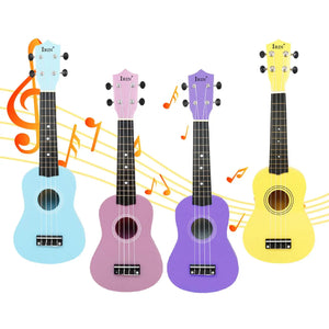 Ukulele Beginner for Kids Musical Instrument Practice Skill Improving 4 String Mini Guitar for Preschool Baby Music Art Toys