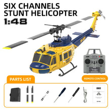 Load image into Gallery viewer, C032 Uh-1 Huey Simulation 3d Six Way Aileron Free Reverse Flying Stunt Helicopter Electric Remote-Controlled Aircraft Model Toy
