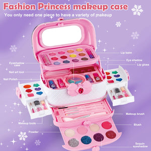 Kids Washable Makeup Girl Toys - Kids Makeup Kit for Girl