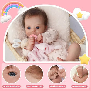 Vinyl Or Cloth Doll Lifelike Adorable Newborn Girl Best Christmas Gift for Kids