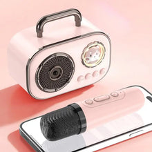 Load image into Gallery viewer, Wireless Speaker Mini Karaoke Machine Mini Karaoke Machine With Microphone Rechargeable Dual Mic Connection Audio Home Speaker
