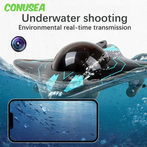 6CH RC Boat Submarine With Camera Underwater