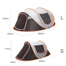 Load image into Gallery viewer, Outdoor Full-Automatic Instant Unfold Rain-Proof Tent Family Multi-Functional Portable Dampproof Camping Tent Suit
