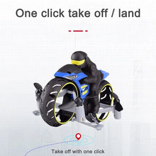 Load image into Gallery viewer, Flying High Speed RC Motorcycle One Key Switch Stunt 2.4G
