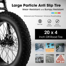 Load image into Gallery viewer, Bike 20 Inch Wheels for Kids, 4" Wide Fat Tire Snow Mountain Bike Steel Frame, 7 Speed Teenager Children Kids' Bicycles
