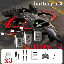 Load image into Gallery viewer, With Lights Glider Flying Helicopter RC Hobby Jet Plane 2.4G Stunt Remote Control Foam Fighter Airplane Toy Drone with Light
