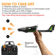 Load image into Gallery viewer, VOLANTEXRC 4-CH RC Plane Glider,Ranger600 Stunts,6-Axis Gyro,3 Flight Modes,One-Key Aerobatic,23.6*18.1 inch,Suitable for Gifts
