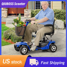 Load image into Gallery viewer, 3/4 Wheel Mobility Scooters Electric Power Mobile Wheelchair for Seniors Adult with Basket Compact Duty Travel Scooter
