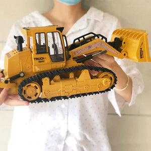 1:16 Rc Bulldozer Dump Trucks Excavator Toy for Kids Children