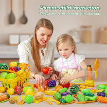 Load image into Gallery viewer, Fruits&amp;Vegetable Model Kitchen Pretend Play Cutting Toys
