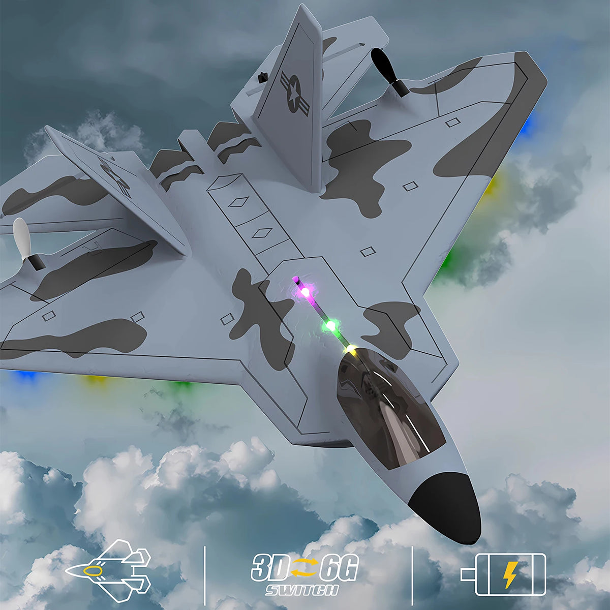 F22 aircraft model remote control aircraft fighter electric foam aircr ...