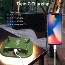 Load image into Gallery viewer, MOSLIGHTING Solar Camping Lantern Rechargeable Outdoor Hang Tent Lamp Portable Flashlight Work Maintenance Emergency Lighting
