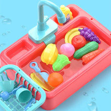 Load image into Gallery viewer, Kids Kitchen Toys Pretend Simulation Electric Dishwasher
