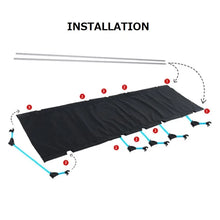 Load image into Gallery viewer, Single Camping Bed Outdoor Portable Camping Cot Aluminum Alloy Ultralight Tent Bed Hiking Backpacking Bed Marching Simple Bed
