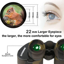 Load image into Gallery viewer, High-power military binoculars 20x50 compact waterproof birdwatching travel hunting star-watching BAK-4 prism FMC lens for adult

