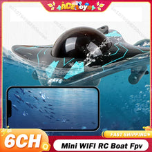 Load image into Gallery viewer, RC Boat Submarine with Camera Wifi Fpv 6CH Underwater
