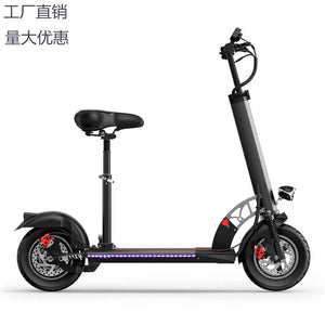 Electric Scooter Adult 10-inch Pneumatic Tire Anti-vibration Front And Rear Dual Hydraulic Shock-absorbing Scooter