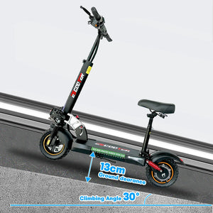 EU USA Warehouse 45KM/H 800W Power Portable Escooter Electric Scooter for Adults with 13AH 16AH Battery 10” Off-Road Tire