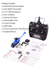 Load image into Gallery viewer, Wltoys XK K110 6CH 3D 6G System Remote Control Brushless RC Helicopter BNF without Transmitter  K100/K120/K123 /K124
