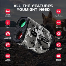 Load image into Gallery viewer, Hawkray Hunting rangefinder 1200 yards Golf rangefinder, fishing, outdoor IP54
