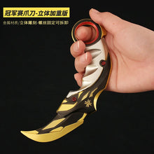 Load image into Gallery viewer, Claw Blade with Leather Sheath Full Metal Replica Miniature Fantasy Figurine
