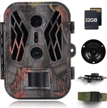 Load image into Gallery viewer, Outdoor Trail Camera 50MP 4K HD Night Vision Trap Game Infrared Induction Triggered Photo Video Waterpoof Wildlife Scouting Cam
