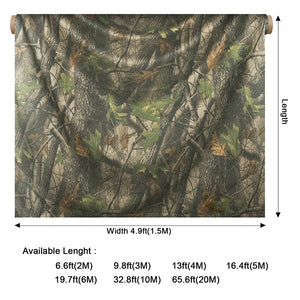 Camouflage Netting 59"W 1.5m*2 3 4 5 6 8 10 12m See Through Tree Camo Net For Hunting Blind Military Sun Shade Shadow Duck