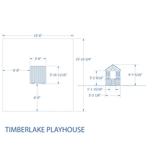 Modern  Discovery Timberlake Cedar Wooden Playhouse