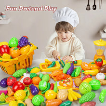 Load image into Gallery viewer, Fruits&amp;Vegetable Model Kitchen Pretend Play Cutting Toys
