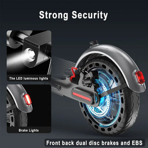 ES80 Electric Scooter 350W 19MPH APP Smart Adult Scooter 21Miles Range Shock Absorbing Anti-skid Folding M365 Kick Scooter