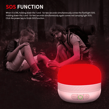Load image into Gallery viewer, LV10 Outdoor LED Camping Flashlight 230 Hours Rechargeable Camping Lantern with Magnet Lighting Fixture Portable Emergency Light
