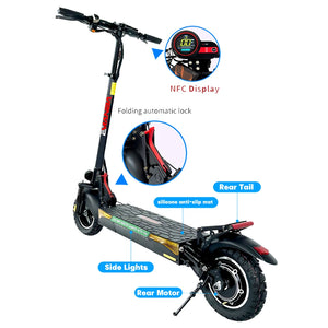 EMANBA L12 PRO Electric Scooter 10 Inch Off-Road Tires 800W Motor 45Km/h Max Speed 48V 150KG