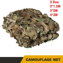 Load image into Gallery viewer, Camouflage Net Outdoor Hunting Wargame Tactical Blind Camo Nets Anti Ultraviolet Detection Cover Garden Sun Shelter
