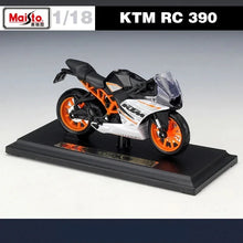 Load image into Gallery viewer, Maisto 1:18 KTM RC 390 Alloy Racing  RC Motorcycle Model Diecast
